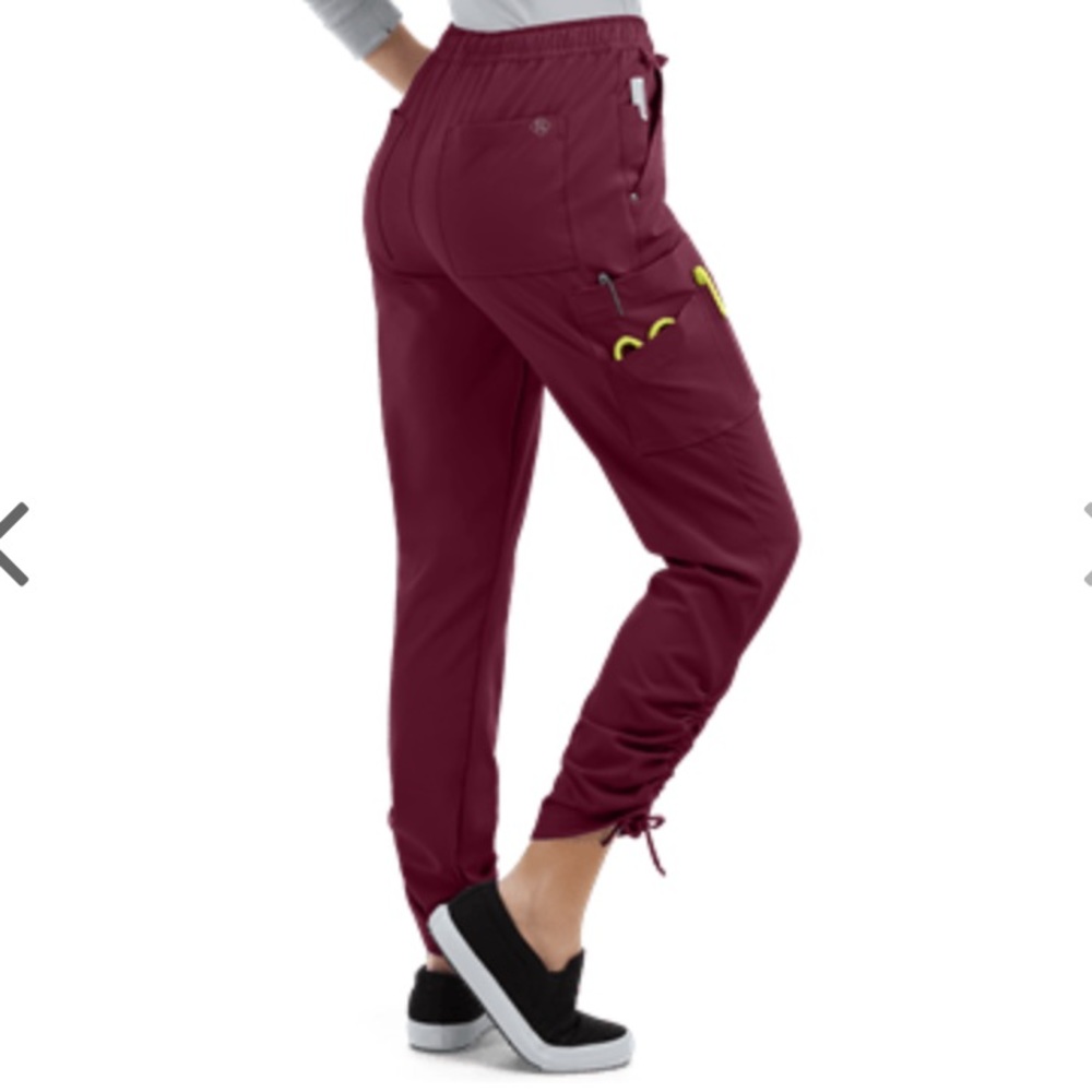 3 pairs-Easy STRETCH/Butter Soft Ruched Leg Scrub Pant